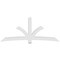 Ekena Millwork Davenport Architectural Grade PVC Gable Bracket, 108"W x 45"H x 6"D x 6"F, 10/12 Pitch GBP108X45X0606DAV00 - alternate 2